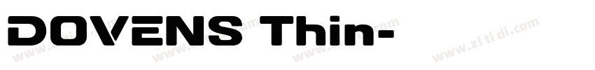 DOVENS Thin字体转换